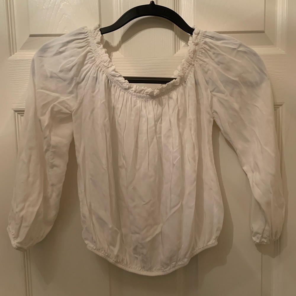 White brandy Melville blouse, lightly worn
